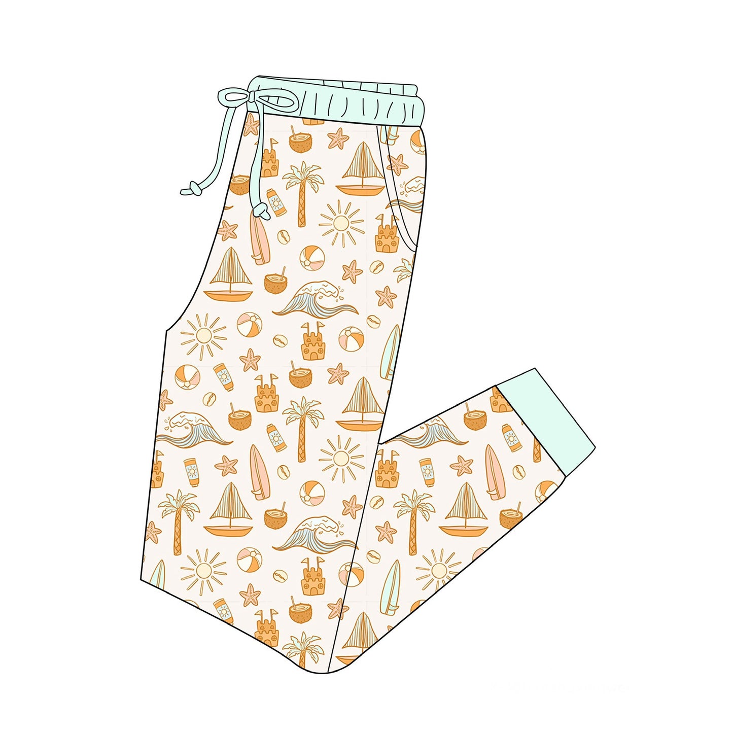 Coastal Cuties - Women's Jogger Pajama Pant
